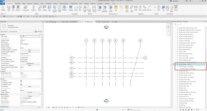 برنامه نویسی | آموزش آموزش Grid در Revit