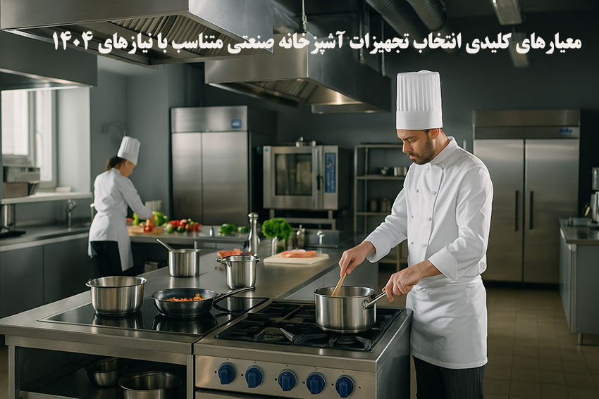 معیارهای کلیدی انتخاب تجهیزات آشپزخانه صنعتی 