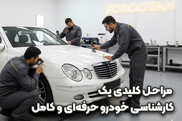 مراحل کارشناسی خودرو