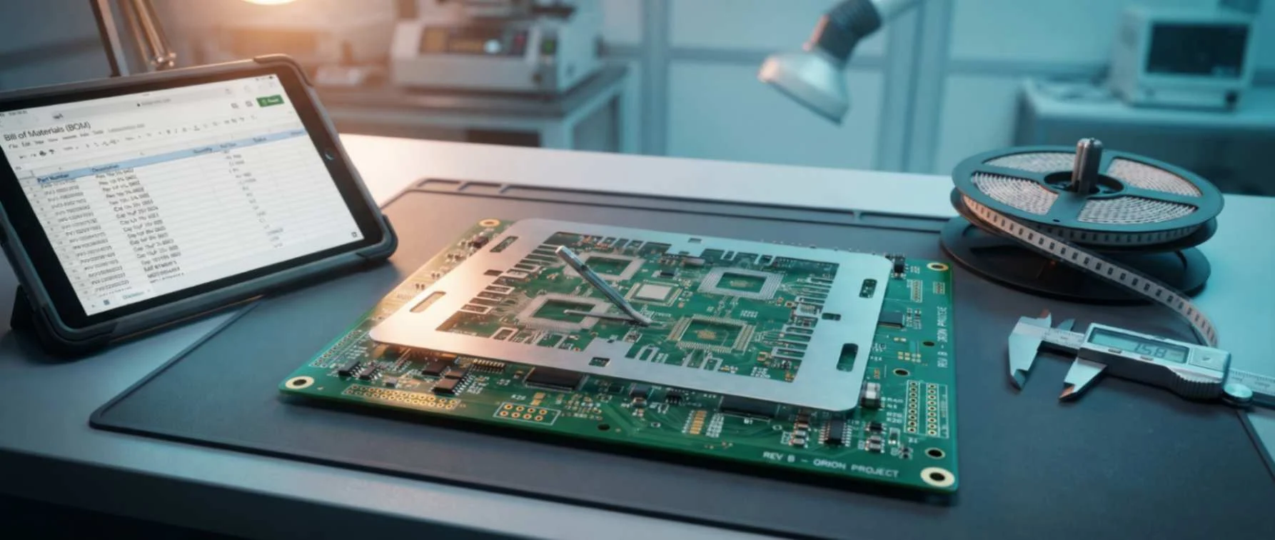 الکترونیکی | کارخانه چکلیست طلایی مونتاژ pcb؛ از فایل BOM تا استنسیل